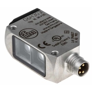 ifm electronic Diffuse Photoelectric Block Sensor, 2 mm to 200 mm Detection Range, PNP Output, Stainless Steel O6H303