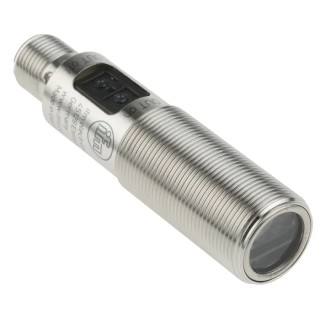 ifm electronic Diffuse Photoelectric Sensor, Barrel Style, Detection Range 15 mm to 300 mm, PNP Output, IP67 OGH500