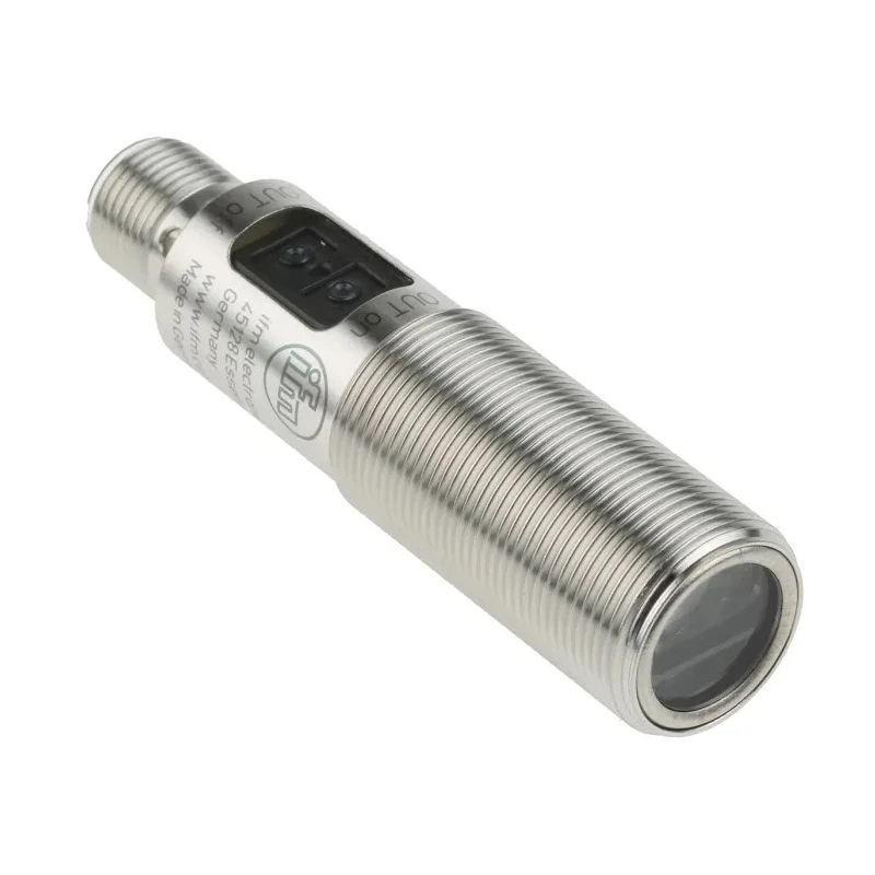 ifm electronic Diffuse Photoelectric Sensor, Barrel Style, Detection Range 15 mm to 300 mm, PNP Output, IP67 OGH500