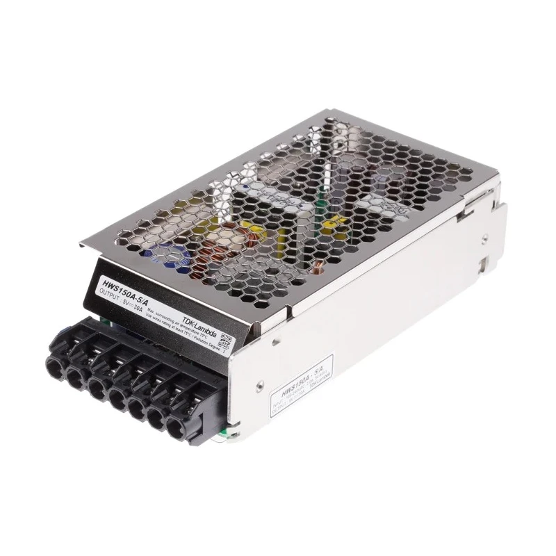 TDK-Lambda Switching Power Supply 5V dc, 150W, 30A, Chassis Mount, Efficiency 90% HWS150A-5/A