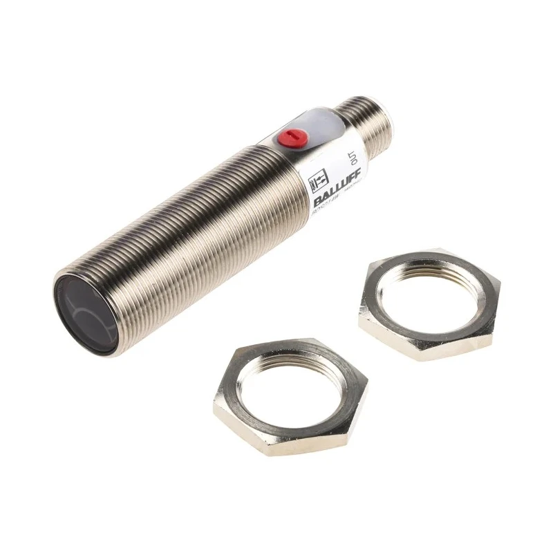 BALLUFF Diffuse Photoelectric Sensor, Barrel Style, 30 mm to 300 mm Detection Range, PNP Output, IP67 BOS 18M-PA-RH22-S4