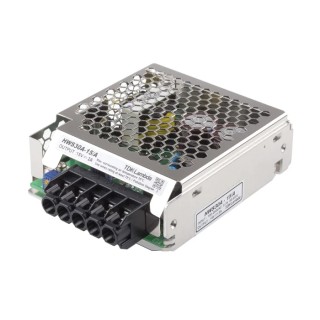 TDK-Lambda HWS30A-15/A Switching Power Supply 15V DC, 30W, 85-265V AC Input, Chassis Mount, Malaysia Origin HWS30A-15/A