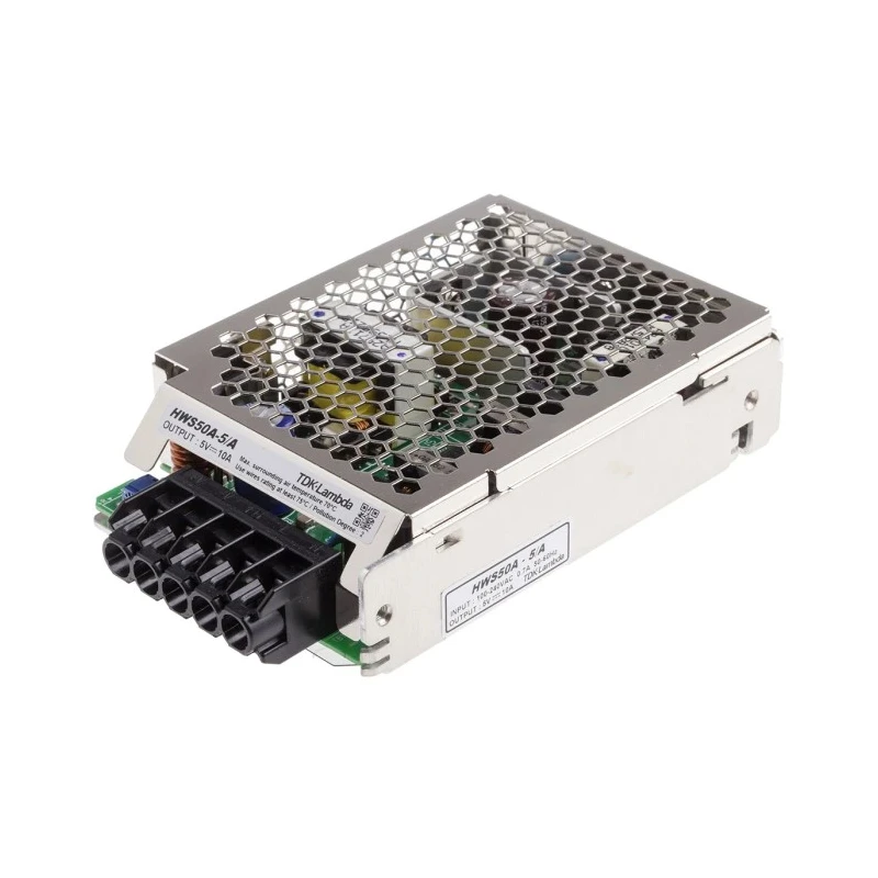 TDK-Lambda Switching Power Supply Chassis Mount 5V DC 50W 10A Input 85-265V AC HWS50A-5/A