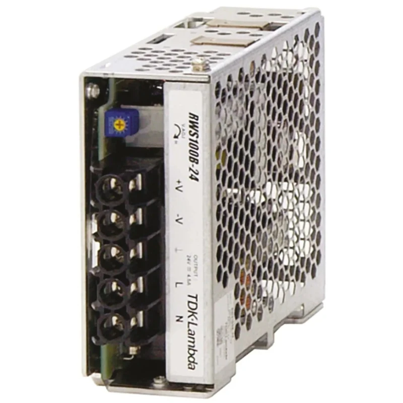 TDK-Lambda Industrial Switching Power Supply 48V DC, 100.8W, 2.1A Output, Chassis Mount RWS100B-48