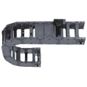 Igus Black Cable Trunking e-chain, Width 284mm x Depth 84mm x Length 1m, Minimum Bend Radius 250mm, Material Igumid W284mm