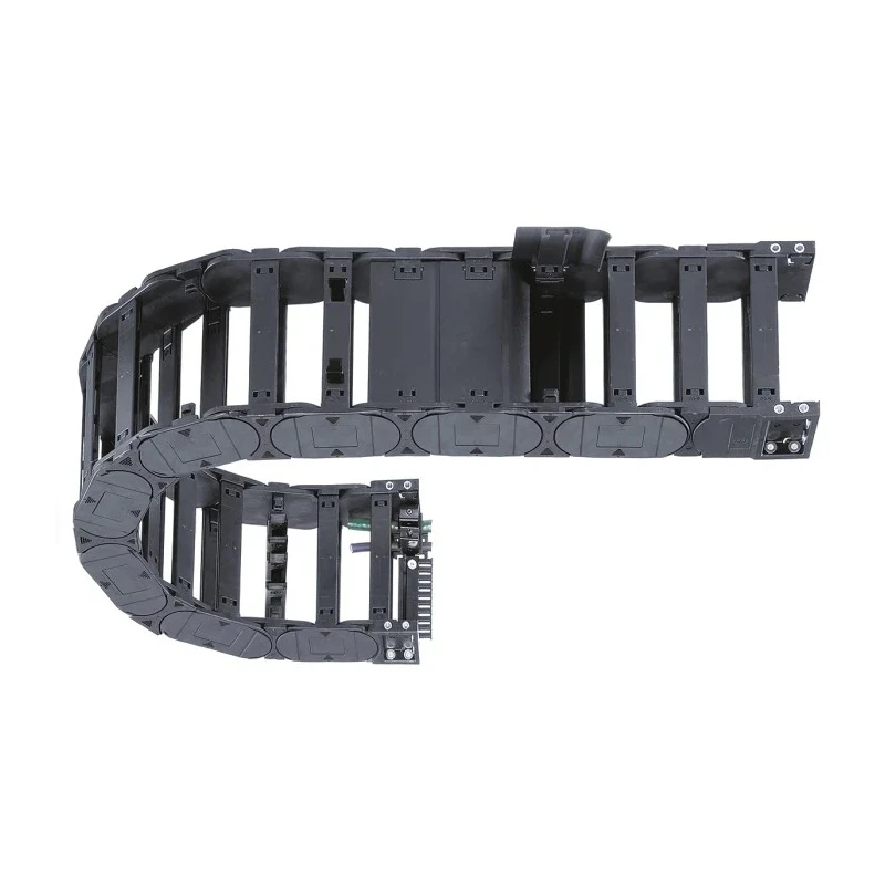 Igus Energy Chain Cable Trunking Black Igumid G 126mm Width x 64mm Depth x 1m Length Minimum Bend Radius 200mm W126mm