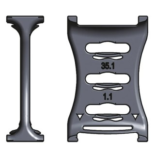 Igus Igumid G Cable Trunking Accessory Black 35 mm Height 12 mm Width 35.1
