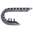 Igus Cable Trunking Black 81mm Width x 50 mm Depth, 1 m Length, 63 mm Min. Bend Radius, Igumid GLW Material W81mm