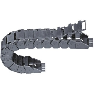 Igus Series 17 Black Cable Trunking, W93mm x D39mm, Length 1m, Minimum Bend Radius 125mm, Igumid GLW W93mm