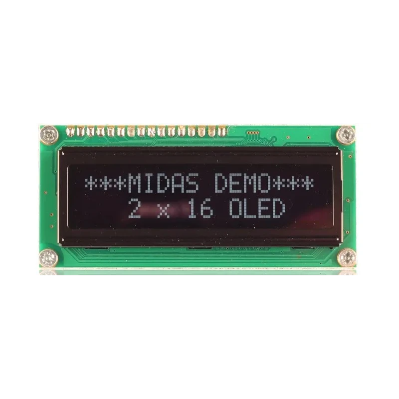 Midas Passive Matrix White OLED Display COB Parallel MCOB21605G1V-EWP 5V 30mA 66x16mm