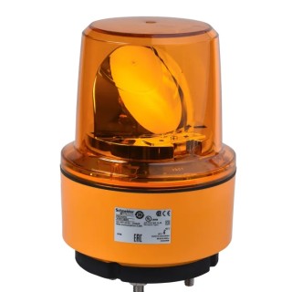 Schneider Electric Harmony XVR Series Amber Beacon 24V DC Base Mount LED Bulb IP66 XVR13B05