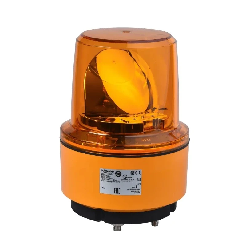 Schneider Electric Harmony XVR Series Amber Beacon 24V DC Base Mount LED Bulb IP66 XVR13B05