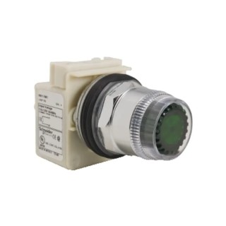 Schneider Electric Harmony 9001K Series Green Momentary Push Button Head 30mm Cutout 9001K1L1GH13