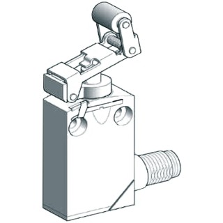 Telemecanique Sensors OsiSense XC Series Roller Plunger Limit Switch, 1 CO, IP66, IP67, IP68, Zinc Alloy XCMD2124M12