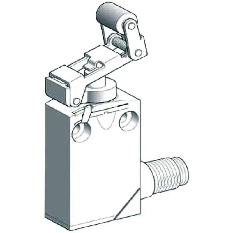 Telemecanique Sensors OsiSense XC Series Roller Plunger Limit Switch, 1 CO, IP66, IP67, IP68, Zinc Alloy XCMD2124M12