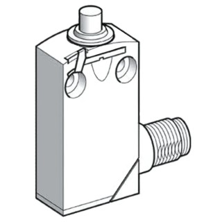Telemecanique Sensors OsiSense XC Series Plunger Limit Switch, 1 CO Contact, Zinc Alloy Housing, IP66/IP67/IP68 XCMD2110M12
