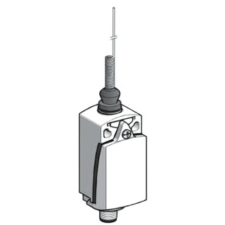 Telemecanique Sensors OsiSense XC Series Cats Whisker Limit Switch, 1 NO/1 NC, IP66 IP67, Zinc Alloy Housing XCKD2106M12