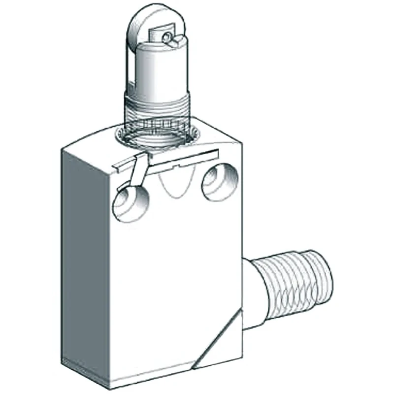 Telemecanique Sensors OsiSense XC Series Roller Plunger Limit Switch 1 CO, IP66-IP68, Zinc Alloy Housing, 250V XCMD21F2M12