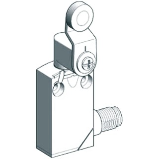 Telemecanique Sensors OsiSense XC Series Roller Lever Limit Switch 1 NO/1 NC Zinc Alloy Housing 60V XCMD2116C12