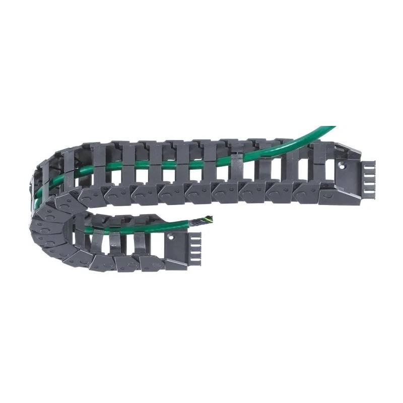 Igus e-chain Cable Trunking Z16 Black, Width 50.5mm x Depth 39mm, Length 1m, Minimum Bend Radius 75mm, Igumid NB Z16.3.075.0