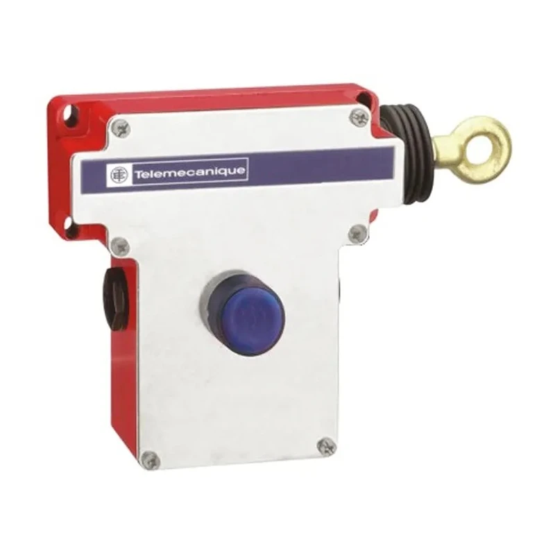 Telemecanique Sensors Rope Pull Switch Left Side Mounting, 5.6 in Length, 1 NO/1 NC Contacts, IP65, Mechanical Life XY2-CE
