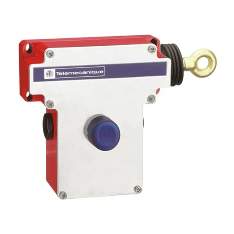 Telemecanique Sensors Rope Pull Switch, 2 NO/2 NC, IP66, 10A Contact Current, Reset Button, Model XY2-CE 
