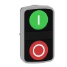Schneider Electric Harmony XB4 Series Green, Red Spring Return Rectangular Push Button Head 22mm Cutout IP66 ZB4BA7341