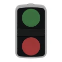 Schneider Electric Harmony XB4 Series Green, Red Spring Return Rectangular Push Button Head 22mm Cutout IP66 ZB4BA7341