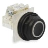 Schneider Electric Harmony 9001SK Series Panel Mount Spring Return Push Button Switch SPST Black LED 30 mm 9001SKR1BH6