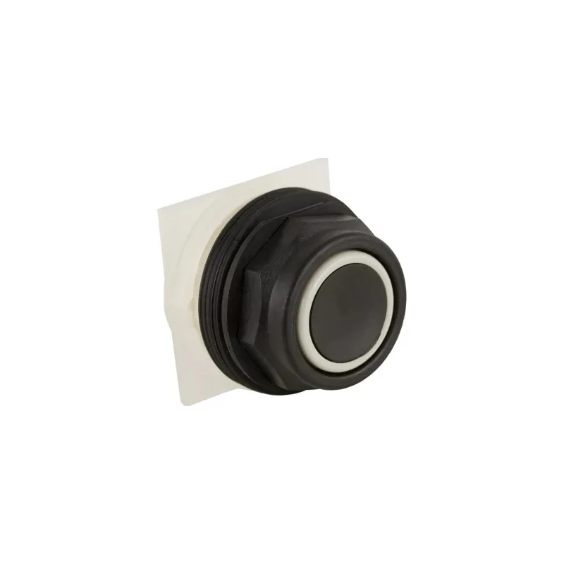 Schneider Electric Harmony 9001SK Series Panel Mount Spring Return Push Button Switch SPST Black LED 30 mm 9001SKR1BH6