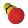 Schneider Electric Emergency Stop Push Button Panel Mount 22mm Cutout 1 NO 1 NC Red Plastic XB7NS8445