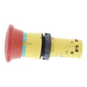 Schneider Electric Emergency Stop Push Button Panel Mount 22mm Cutout 1 NO 1 NC Red Plastic XB7NS8445