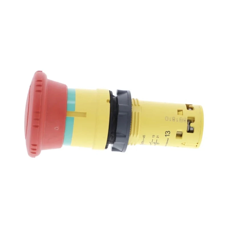 Schneider Electric Emergency Stop Push Button Panel Mount 22mm Cutout 1 NO 1 NC Red Plastic XB7NS8445