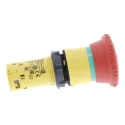 Schneider Electric Emergency Stop Push Button Panel Mount 22mm Cutout 1 NO 1 NC Red Plastic XB7NS8445