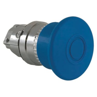 Schneider Electric Harmony XB4 Series Blue Latching Mushroom Push Button Head 22mm Cutout IP67 IP66 IP69K ZB4BT6