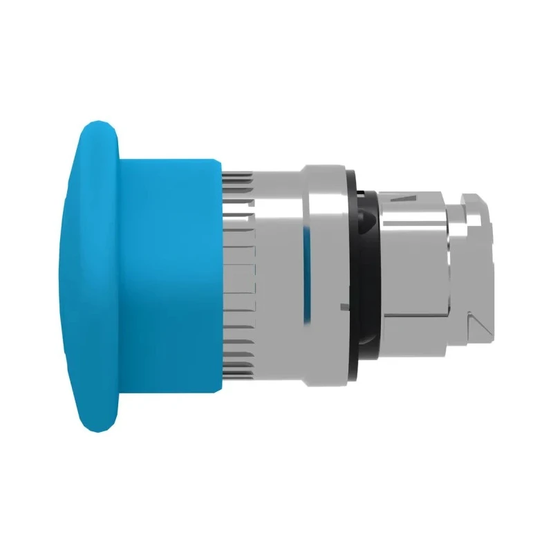 Schneider Electric Harmony XB4 Series Blue Latching Mushroom Push Button Head 22mm Cutout IP67 IP66 IP69K ZB4BT6