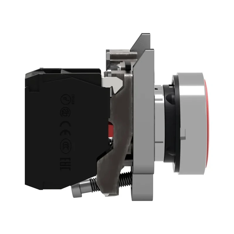 Schneider Electric Harmony XB4 Red Spring Return Push Button Switch, Panel Mount, 22 mm Cutout, SPST, Red LED, 600 XB4BA4322