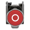 Schneider Electric Harmony XB4 Red Spring Return Push Button Switch, Panel Mount, 22 mm Cutout, SPST, Red LED, 600 XB4BA4322