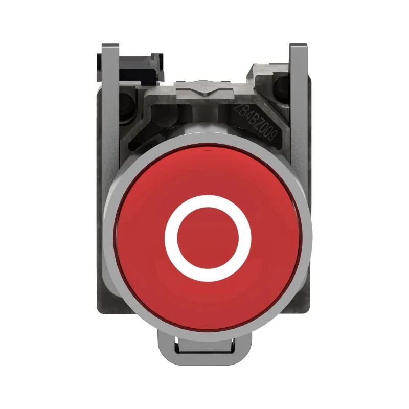 Schneider Electric Harmony XB4 Red Spring Return Push Button Switch, Panel Mount, 22 mm Cutout, SPST, Red LED, 600 XB4BA4322