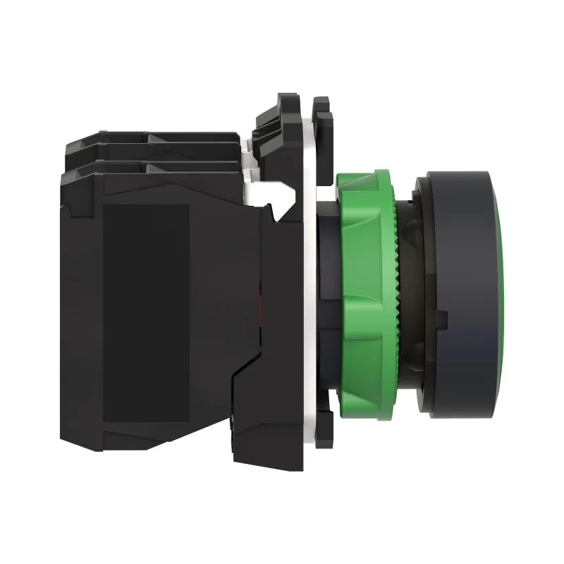Schneider Electric Harmony XB5 Series Push Button Switch, Spring Return, Panel Mount, 22 mm Cutout, SPDT, Green LED XB5AA35