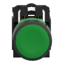 Schneider Electric Harmony XB5 Series Push Button Switch, Spring Return, Panel Mount, 22 mm Cutout, SPDT, Green LED XB5AA35