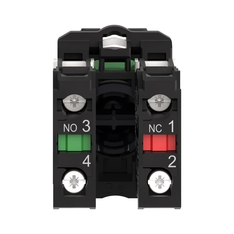 Schneider Electric Harmony XB5 Series Push Button Switch, Spring Return, Panel Mount, 22 mm Cutout, SPDT, Green LED XB5AA35