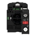 Schneider Electric Harmony XB5 Series Push Button Switch, Spring Return, Panel Mount, 22 mm Cutout, SPST, Red LED XB5AA4322
