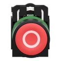 Schneider Electric Harmony XB5 Series Push Button Switch, Spring Return, Panel Mount, 22 mm Cutout, SPST, Red LED XB5AA4322