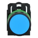 Schneider Electric Harmony XB5 Series Push Button Switch, Spring Return, Panel Mount, 22 mm Cutout, SPST, Blue LED XB5AA61