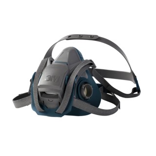 3M 6500 Series Half Mask Respirator Mask Size S Silicone Grey 3M 6501QL