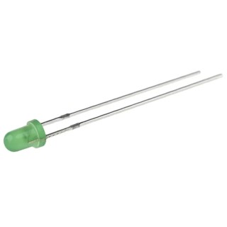 Wurth Elektronik 2.4 V Bright Green LED 3 mm (T-1) Through Hole WL-TMRC 151031VS04000