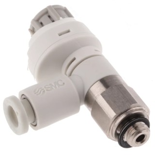 SMC AS Series Threaded Metric Tube Inlet Male Speed Controller AS1201FS-M5-04