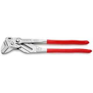 Knipex 1-Piece Plier Wrench, 400mm Overall Length, Smooth Jaw 85mm, Chrome Vanadium Steel 86 03 400