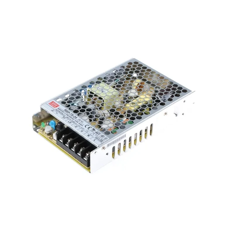 MEAN WELL Switching Power Supply 24V DC 76.8W Chassis Mount Low Profile RSP-75-24